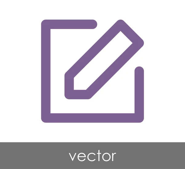 Editar icono con lápiz — Vector de stock