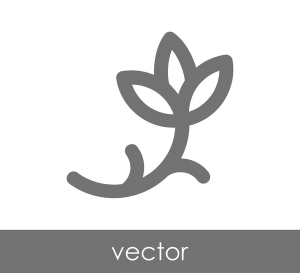 Obrázek ikony květ — Stockový vektor