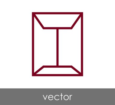 zarf simgesi illüstrasyon 