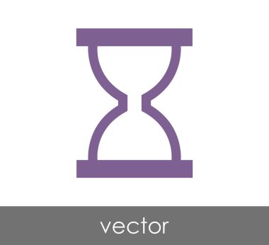 Kum saati simgesi illüstrasyon