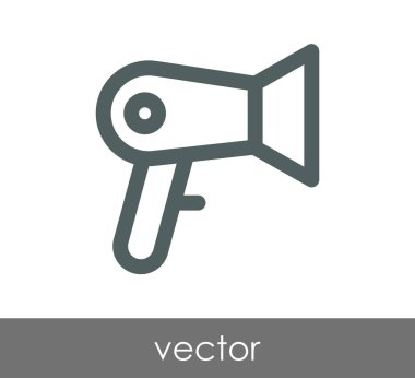 saç kurutma makinesi siluet simge