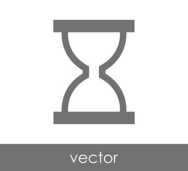 Kum saati simgesi illüstrasyon