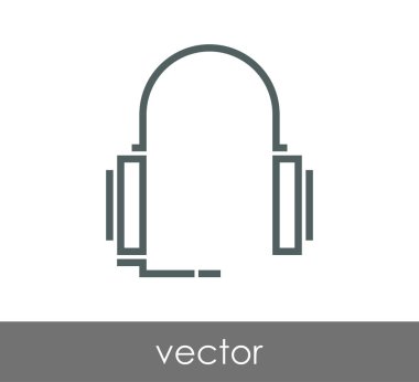 kulaklık basit simgesi