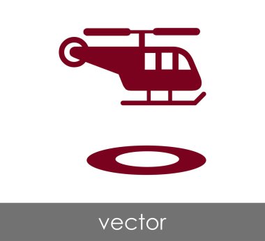 Helikopter simgesi illüstrasyon