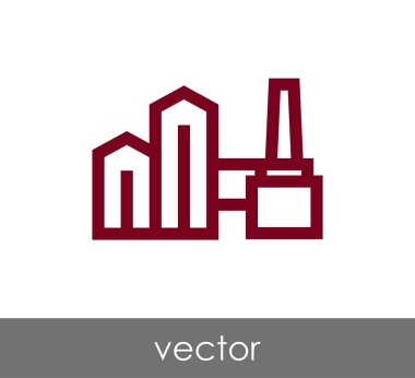 Endüstriyel fabrika simgesi 