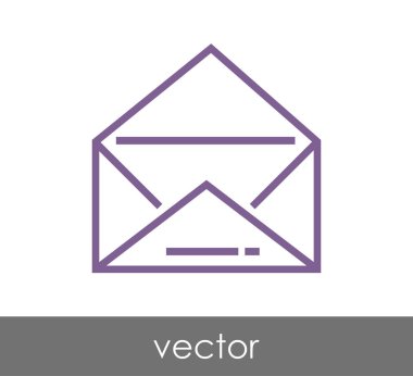 zarf simgesi illüstrasyon 