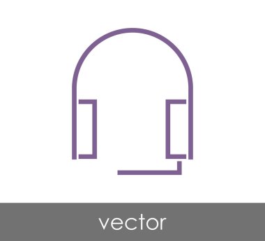 kulaklık basit simgesi