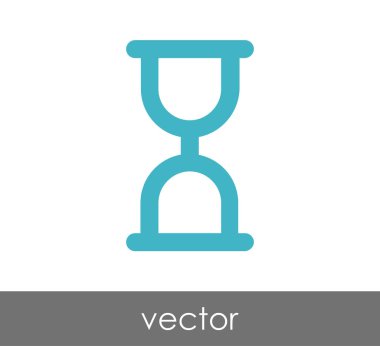 Kum saati simgesi illüstrasyon