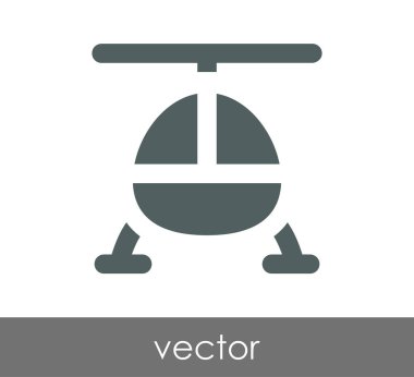 Helikopter simgesi illüstrasyon