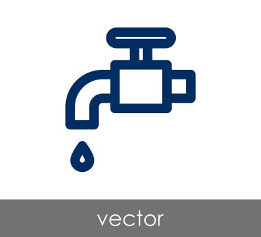 Tasarım musluk simgesinin 