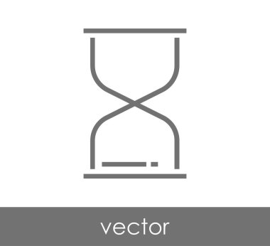 Kum saati simgesi illüstrasyon