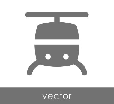Helikopter simgesi illüstrasyon
