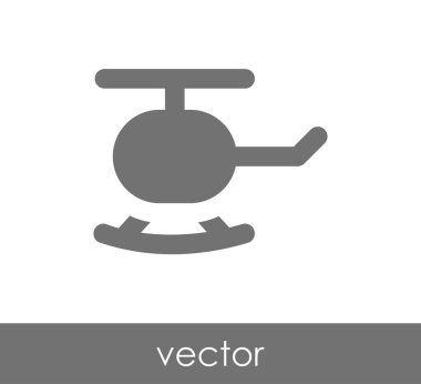 Helikopter simgesi illüstrasyon