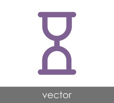 Kum saati simgesi illüstrasyon