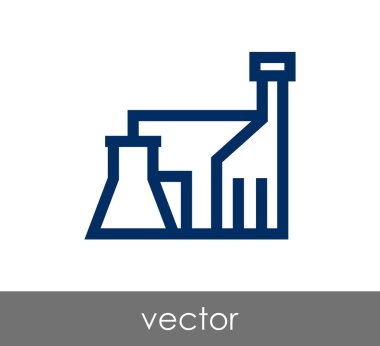 Endüstriyel fabrika simgesi 