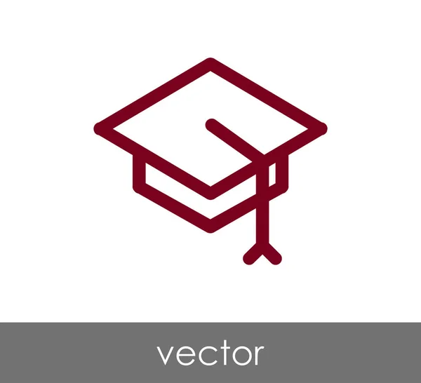 Icono de la tapa de graduación — Vector de stock