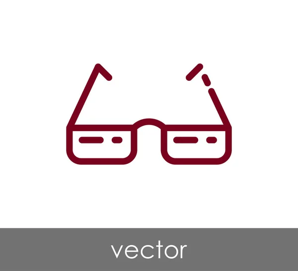 Eyeglasses flat icon — Stock Vector