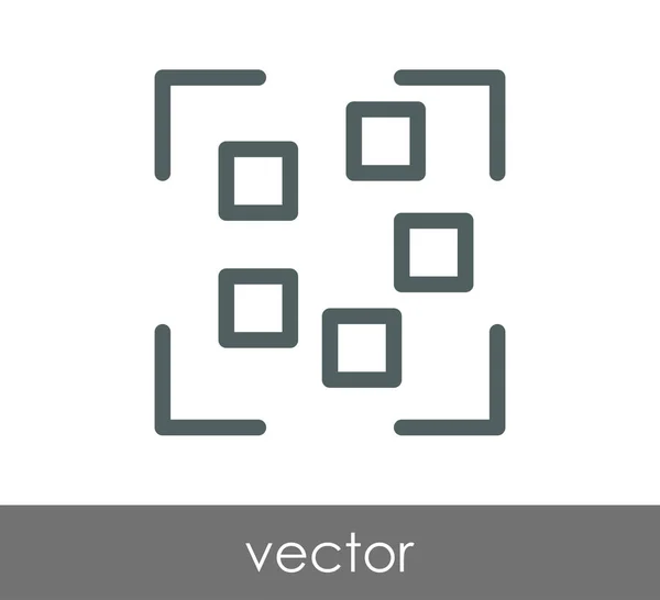 Kamera fókusz ikon — Stock Vector