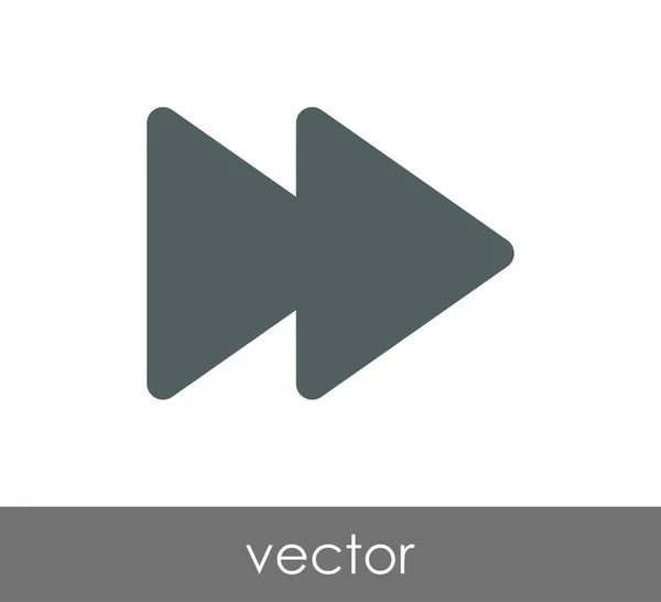 Icono de avance rápido — Vector de stock