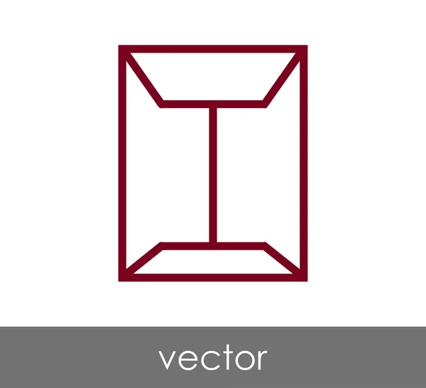 Ilustração do ícone do envelope — Vetor de Stock
