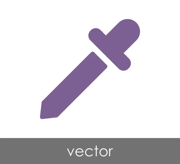 Pipette Web-Symbol — Stockvektor