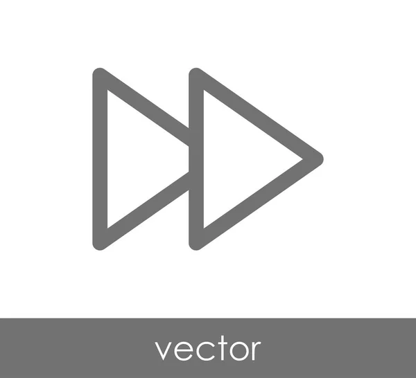 Icono de avance rápido — Vector de stock