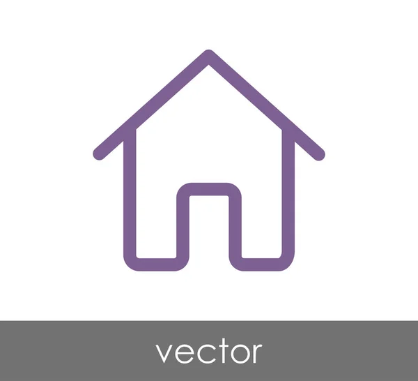 Home building icon — Stock Vector