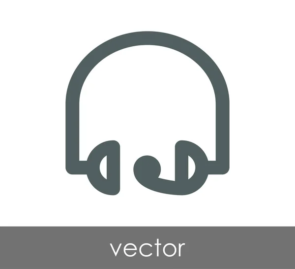 Headphones simple icon — Stock Vector