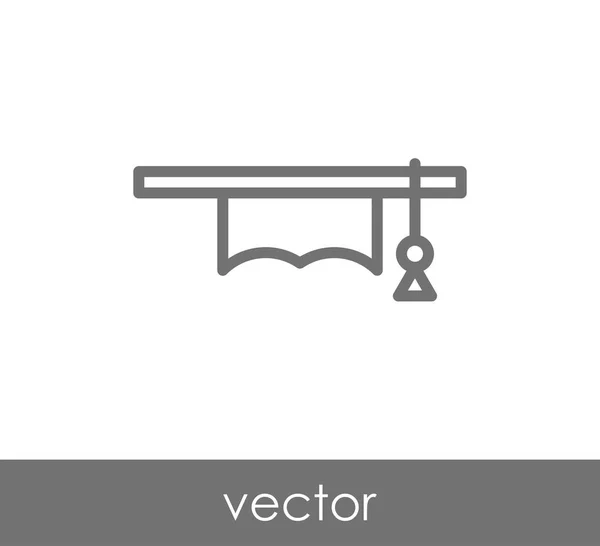 Graduatie cap pictogram — Stockvector