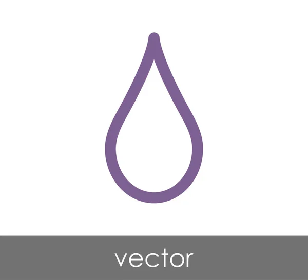 Soltar icono web — Vector de stock