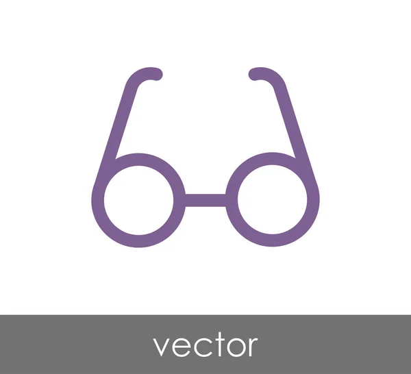 Eyeglasses flat icon — Stock Vector