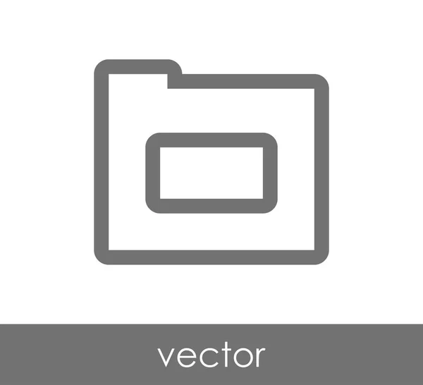 Ordner Web-Symbol — Stockvektor