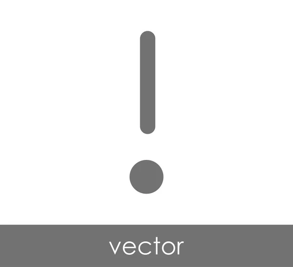 Icono de signo de exclamación — Vector de stock