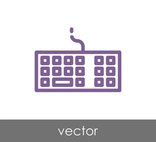 Diseño del icono del teclado — Vector de stock