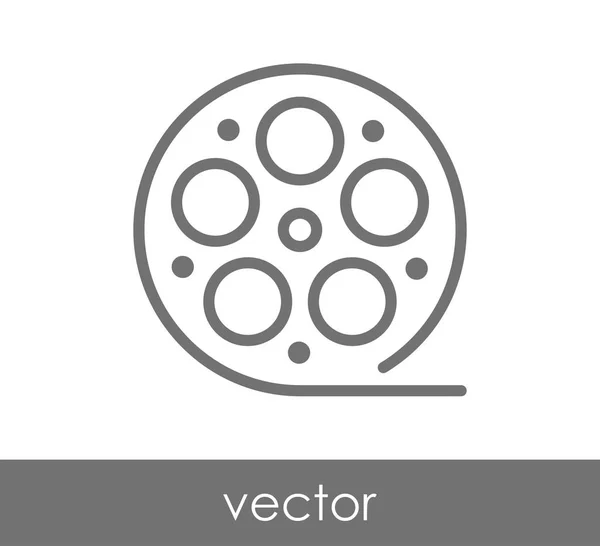 Ontwerp van het pictogram van de film — Stockvector