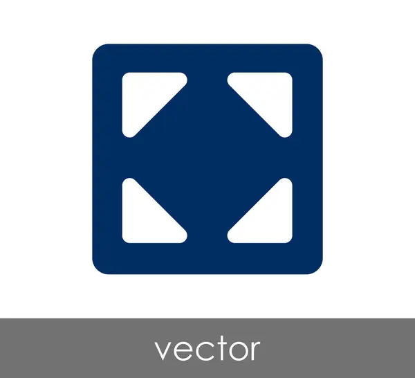 Rozwiń ikonę okna aplikacji — Wektor stockowy
