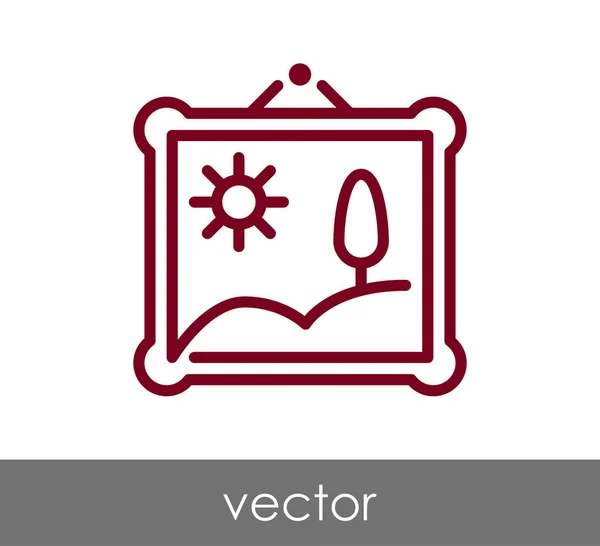 Icono de marco rectangular — Vector de stock
