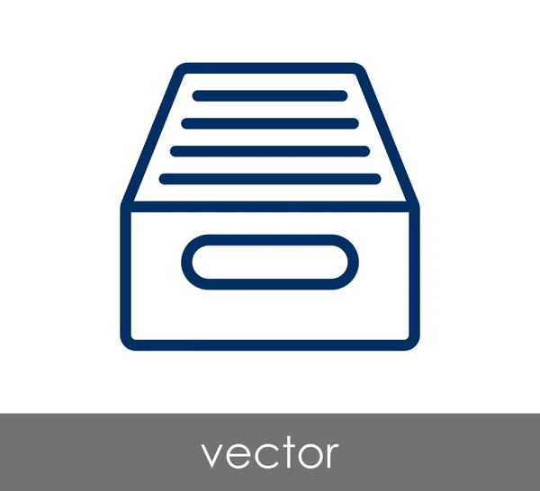 Icono de archivo ilustración — Vector de stock