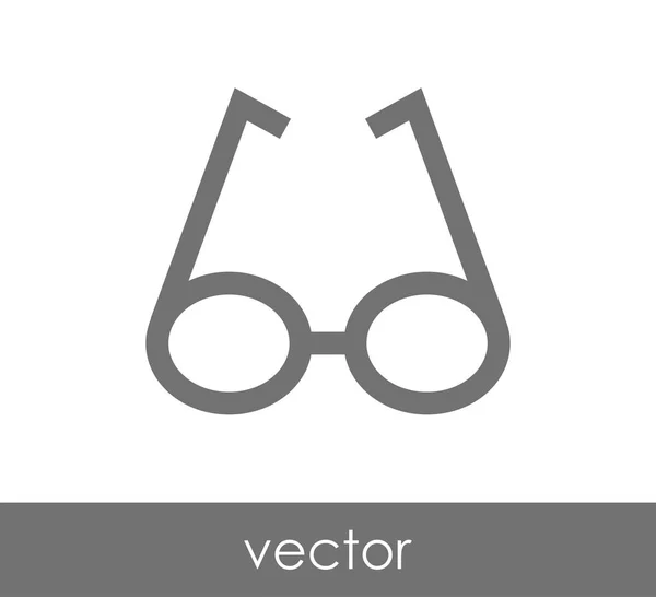 Lunettes de vue icône plate — Image vectorielle