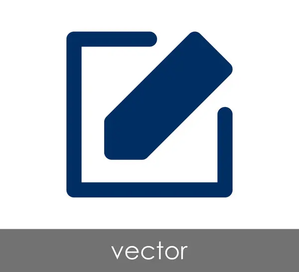 Bewerken pictogram met potlood — Stockvector