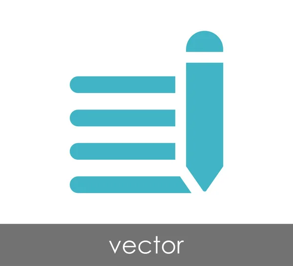 Editar icono con lápiz — Vector de stock