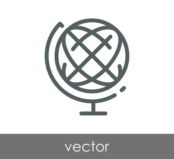 Ikona webové země — Stockový vektor