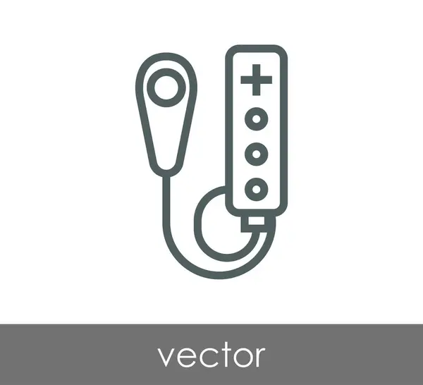 Icône web Joystick — Image vectorielle