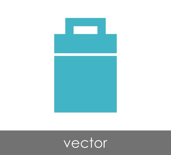 Garbage bin icon — Stock Vector