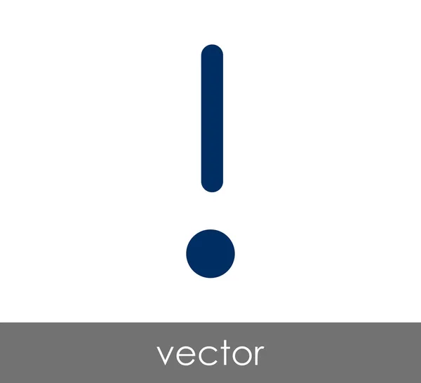 Felkiáltójel ikonja — Stock Vector