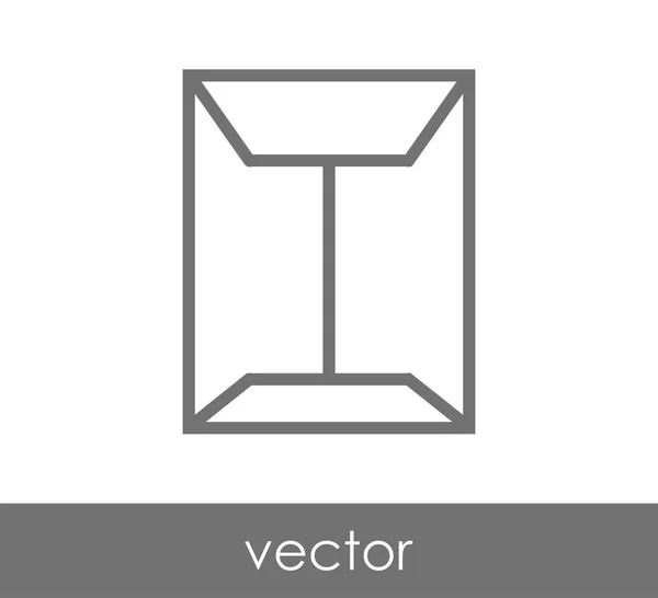 Koperta ikona ilustracja — Wektor stockowy