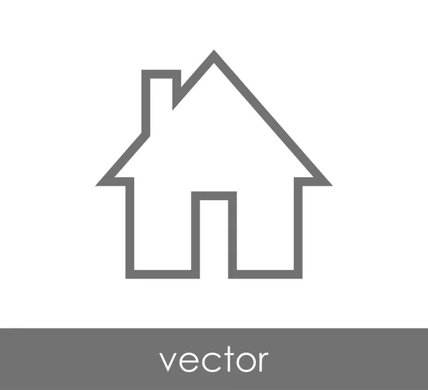 Icono del edificio de casa — Vector de stock