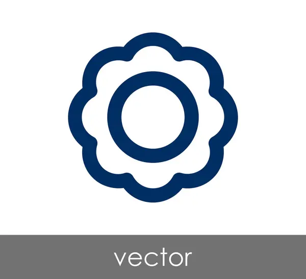 Ilustração do ícone da flor — Vetor de Stock