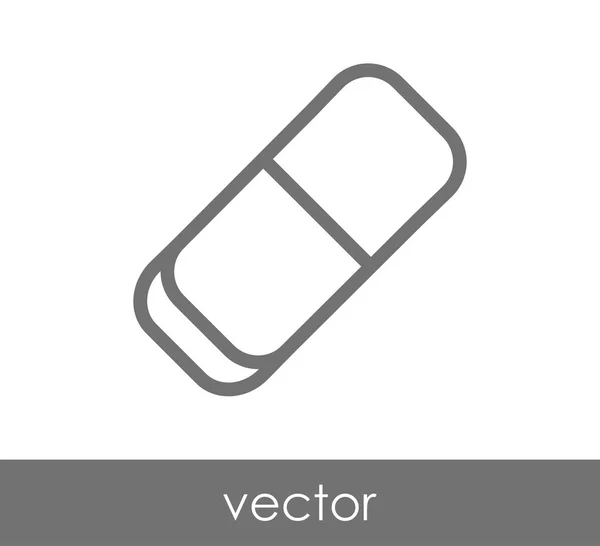 Eraser web icon — Stock Vector