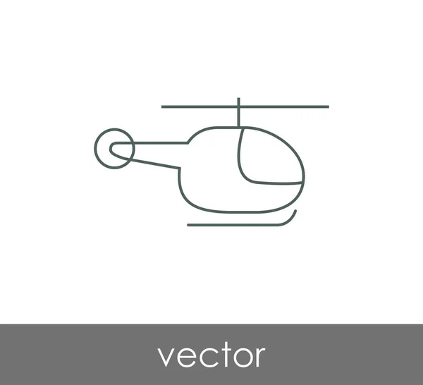 Illustrazione icona elicottero — Vettoriale Stock